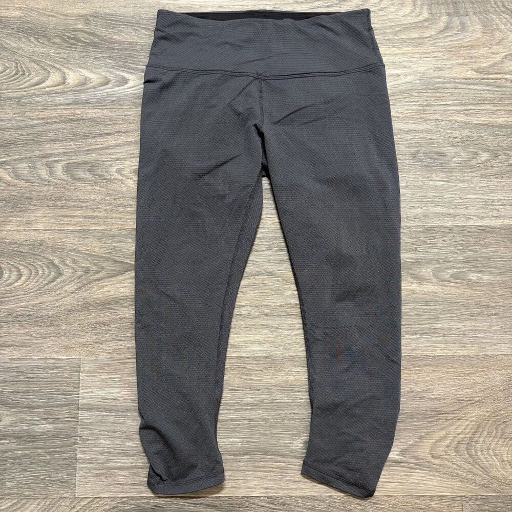 PrAna Misty Yoga Leggings Medium High Waisted Stretch Gray Small Waist Pocket